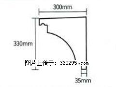 产品分解图型 - 檐口线，型号：SX311-YK-2，规格：300x330mm(2) - 鄢陵三象EPS建材 yanling.sx311.cc